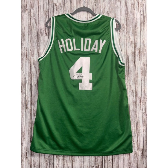 Boston Celtics Jrue Holiday #4,  Signed Jersey W/ Authentic Autograph, X-Large - Picture 4 of 6